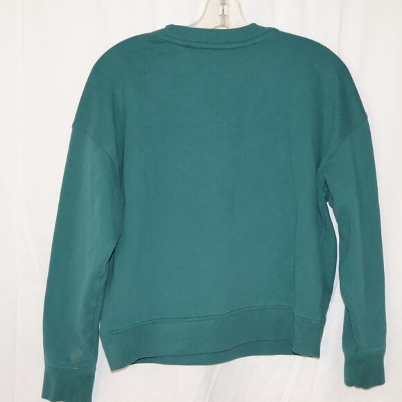 Calvin Klein Performance Sweatshirt Supersoft Jersey Size M Green White Logo - Picture 14 of 15